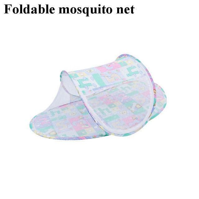 Cama Portátil Dobrável para bebê 1 - 18 meses com proteção solar e mosquiteiro