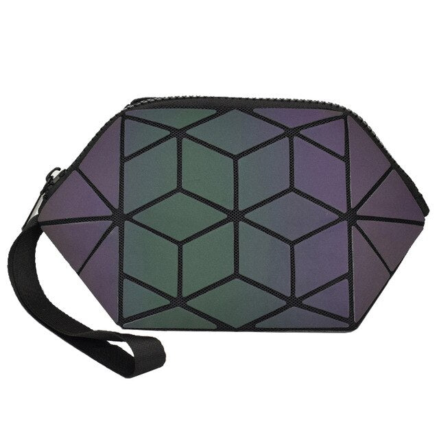 Bolsa Aurora com Design Geométrico Holograma (3 Peças) - FRETE GRÁTIS